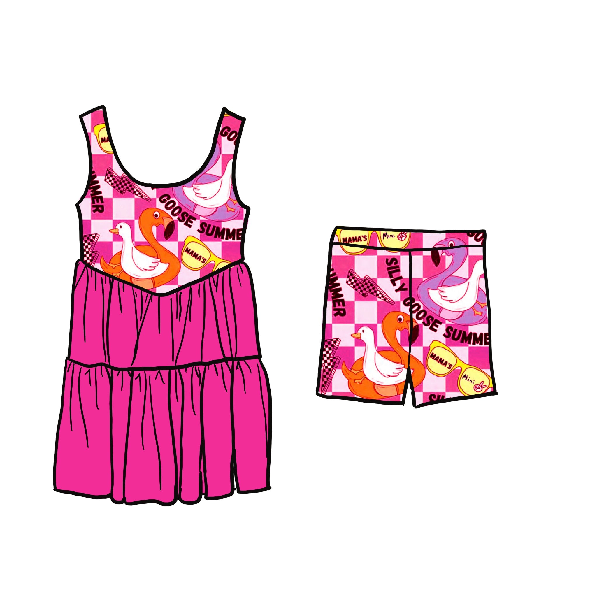 Pink Silly Goose Summer