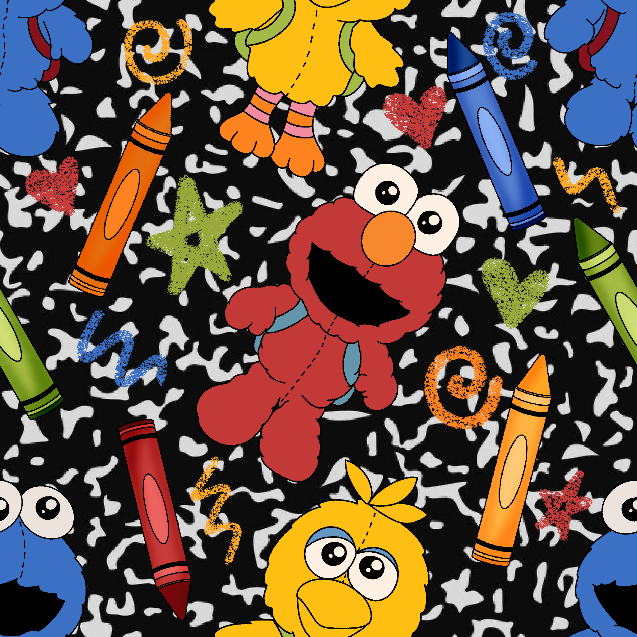 E is for Elmo
