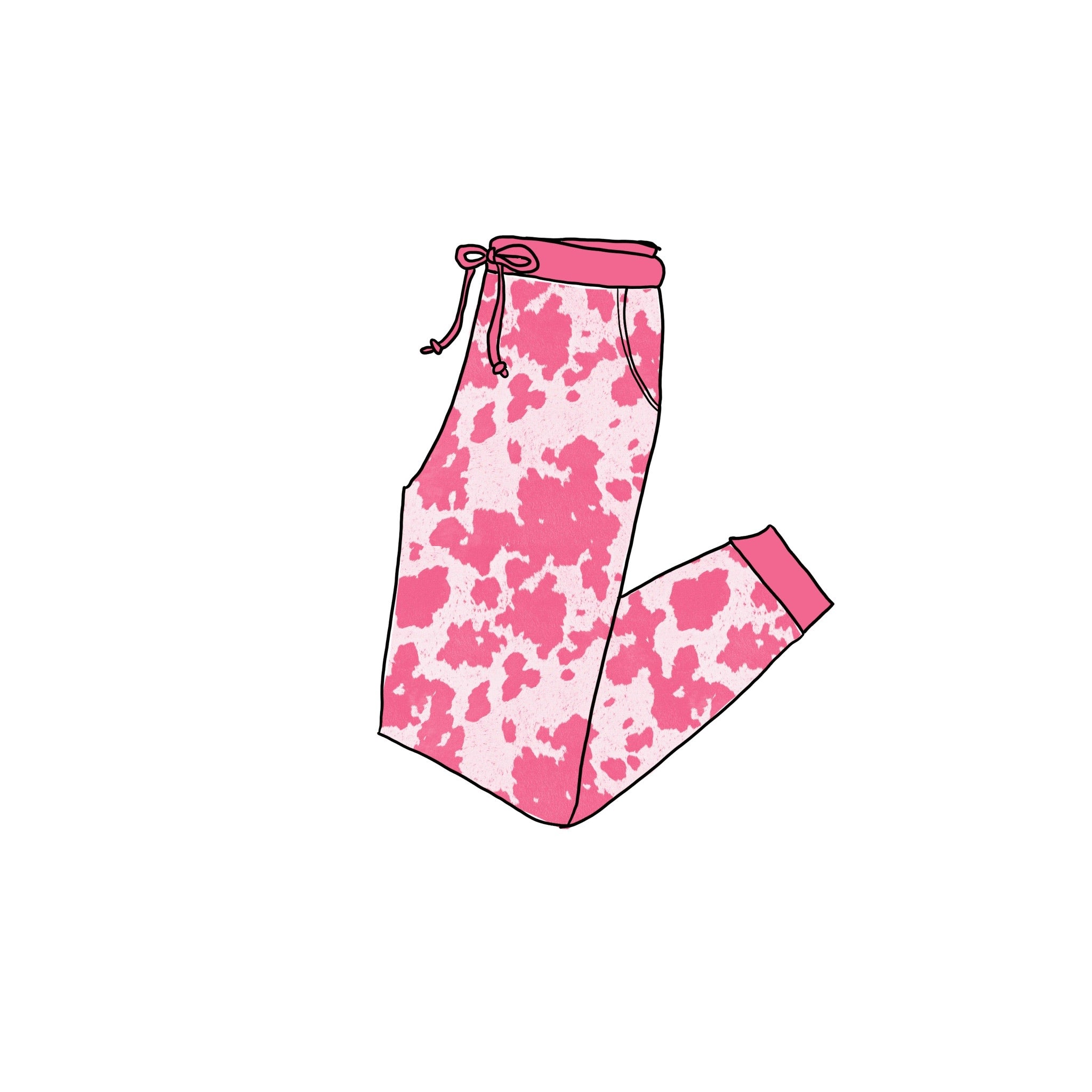 Strawberry Milk Adult bamboo joggers