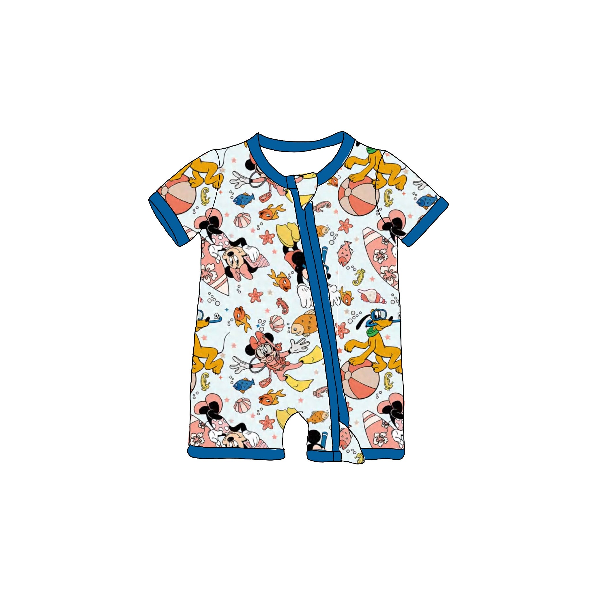 Take A Dive Shortie Romper