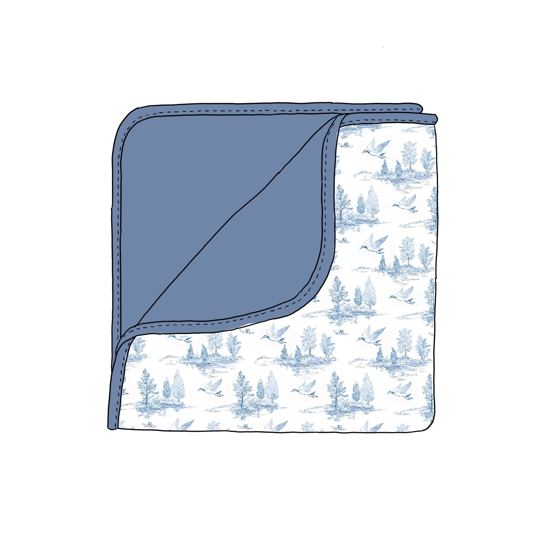 Lake Day Chillin blanket