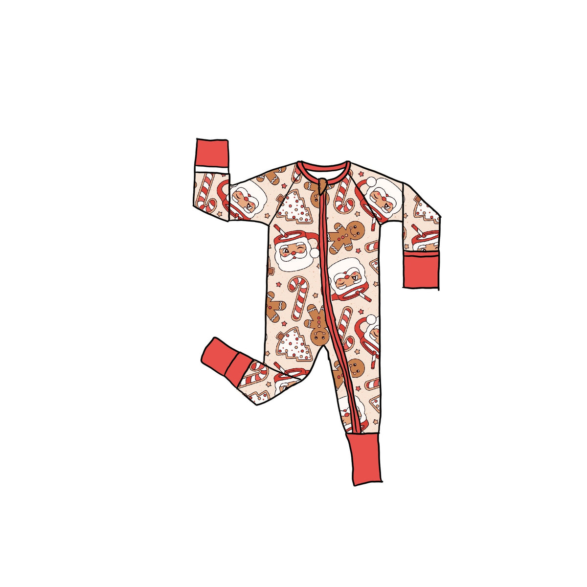 Gingersnap Bamboo Zippie Romper