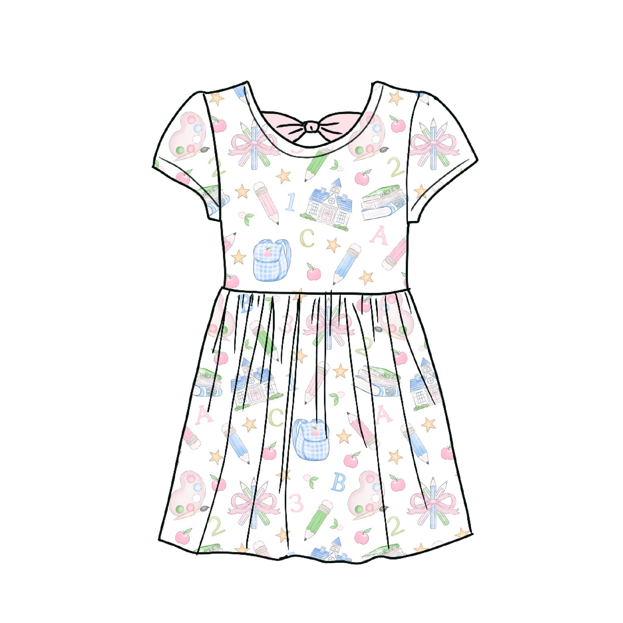 123 Bamboo Dress with Bow