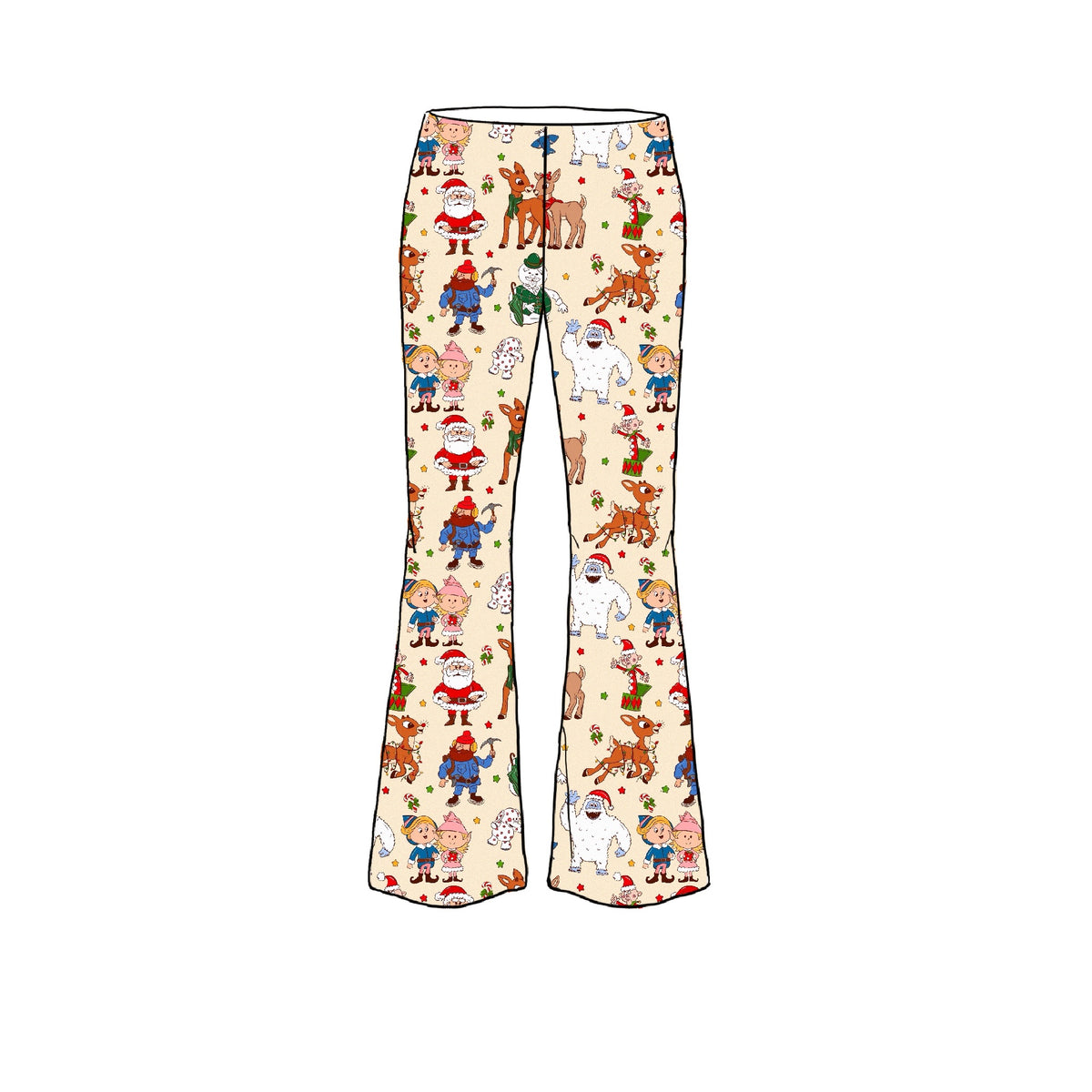 Christmas Misfits Adult Bamboo Flare Pants and Shirt Set