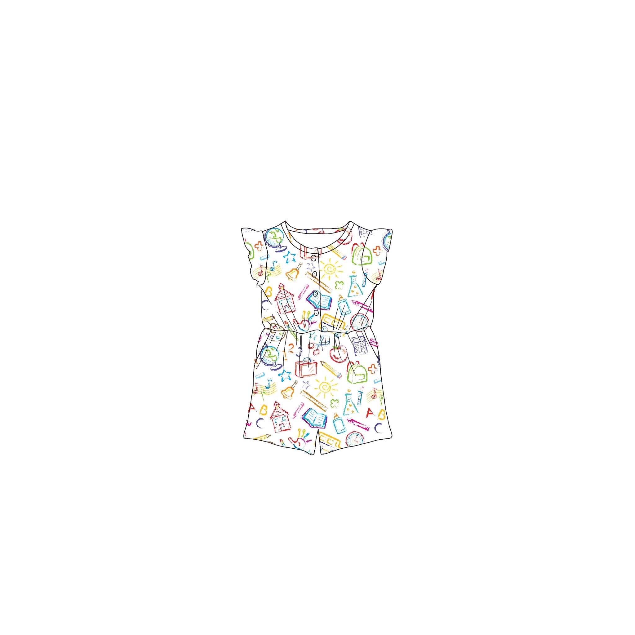 Library Chic Bamboo Romper
