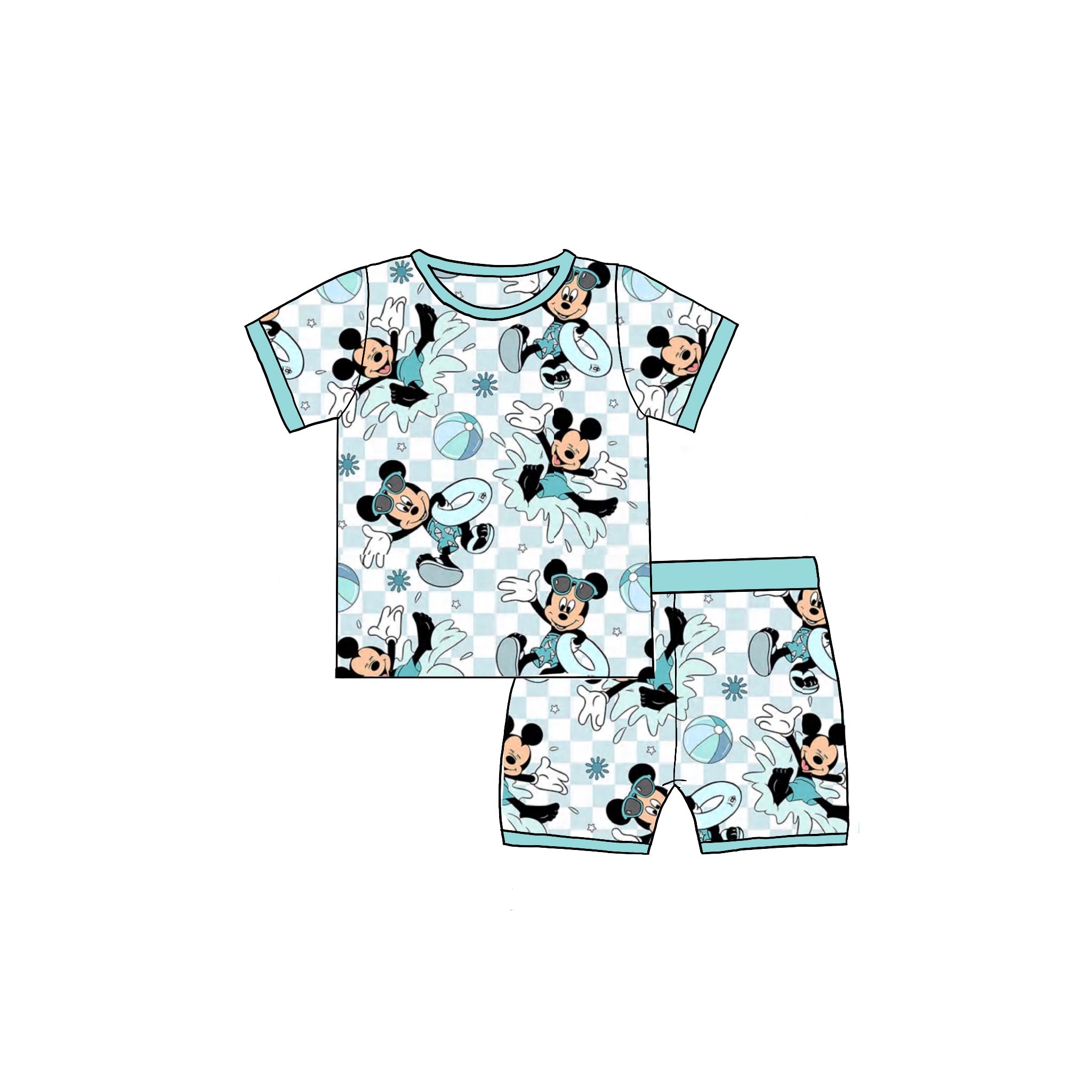Mickey Summer Bamboo Sleep Short Set