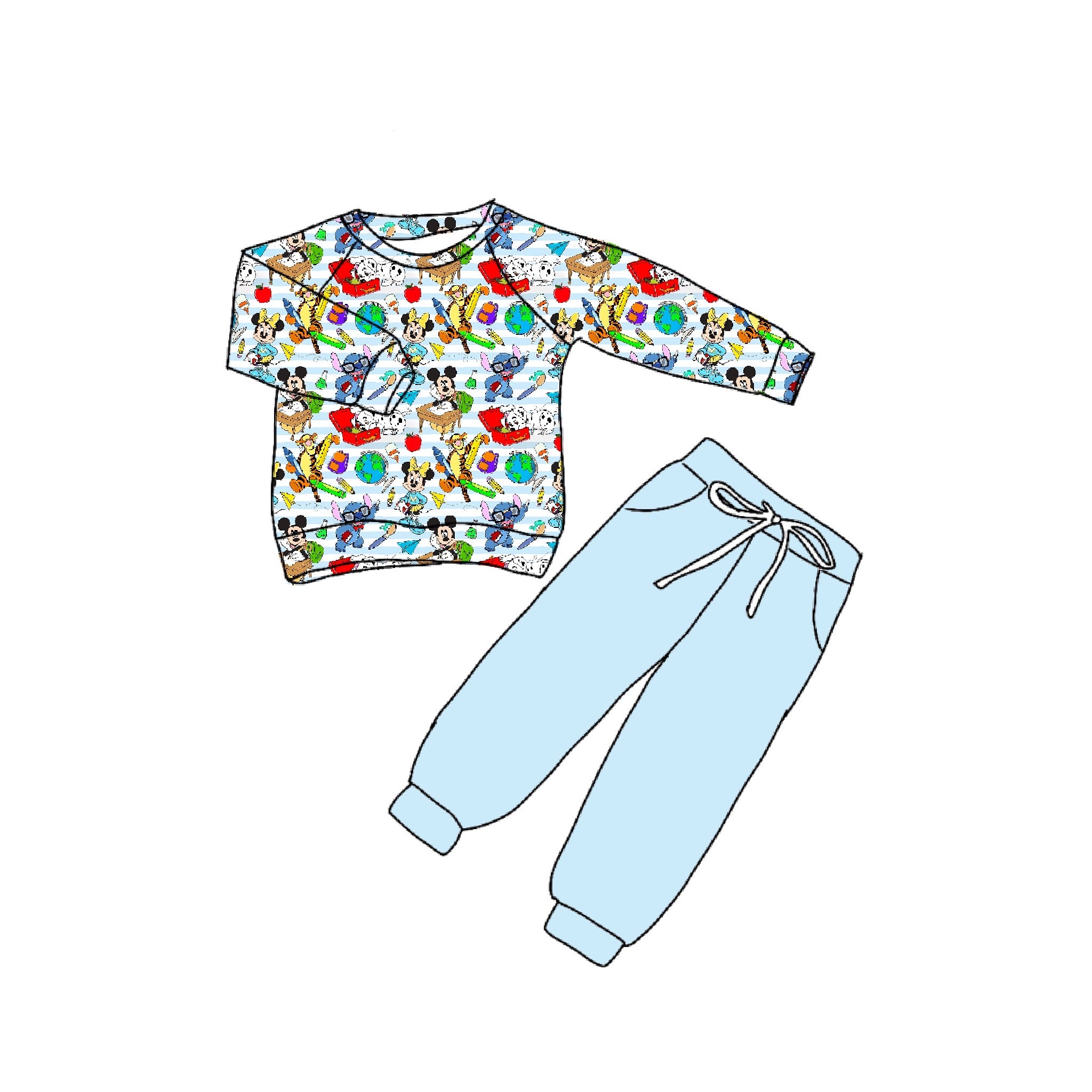 Stitch University 2 Piece Comfy Set