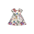 Watercolor Toys Bamboo Dress
