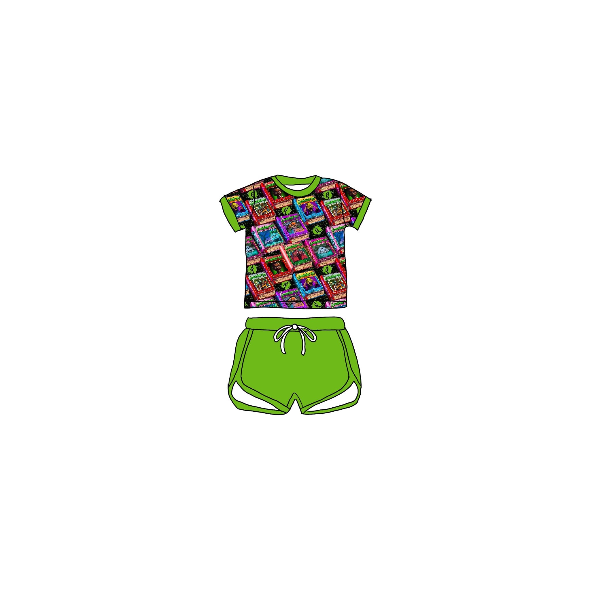 Goosebumps Bamboo Drawstring Short Set