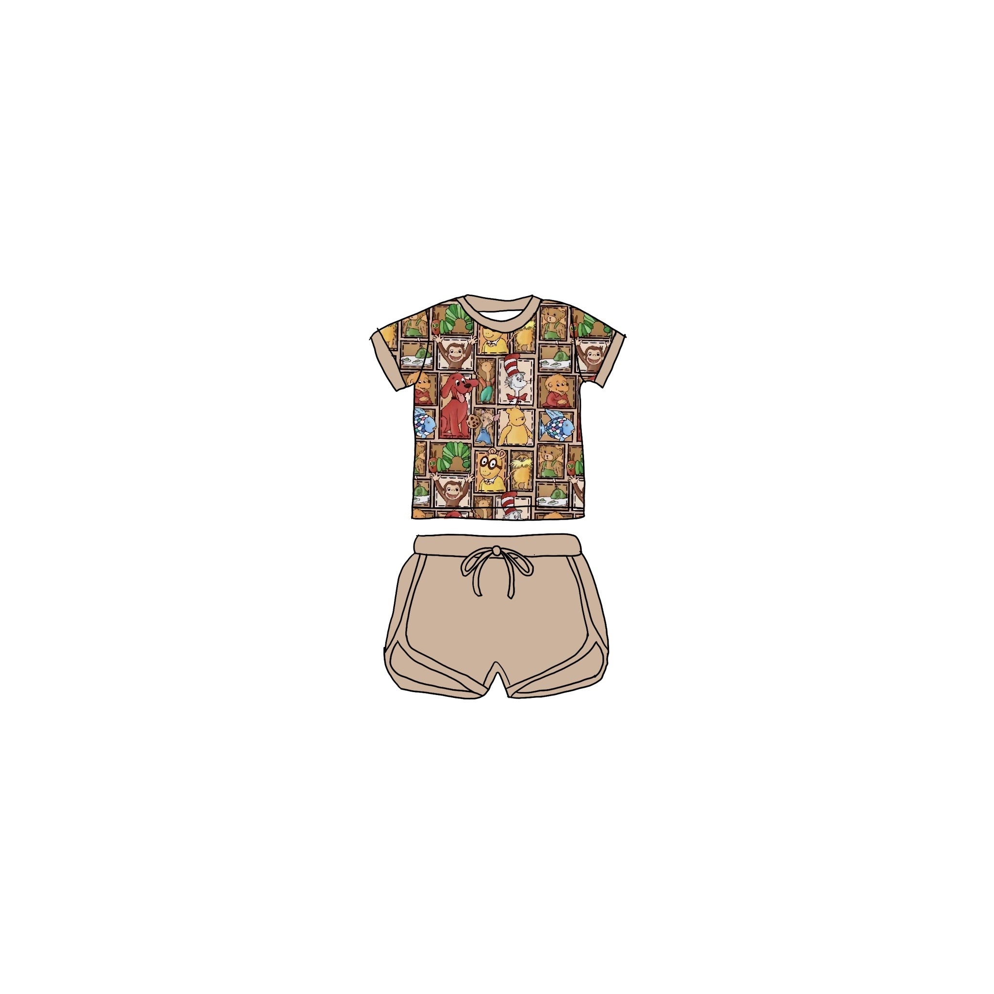 The Classics Bamboo Drawstring Short Set