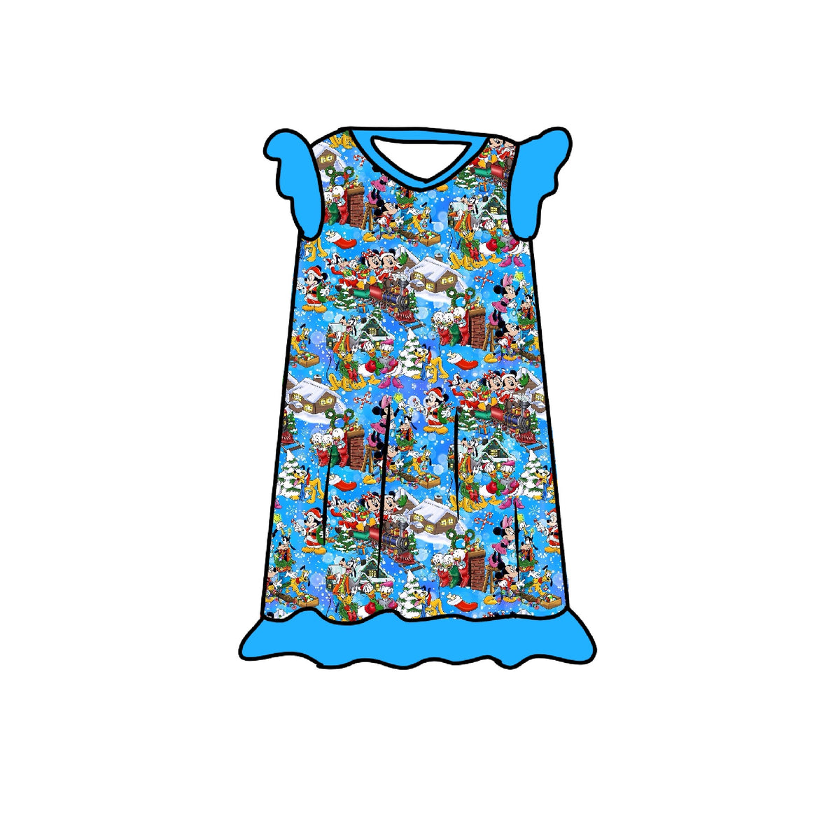 Mouska- Days Flutter Sleeve Nightgown