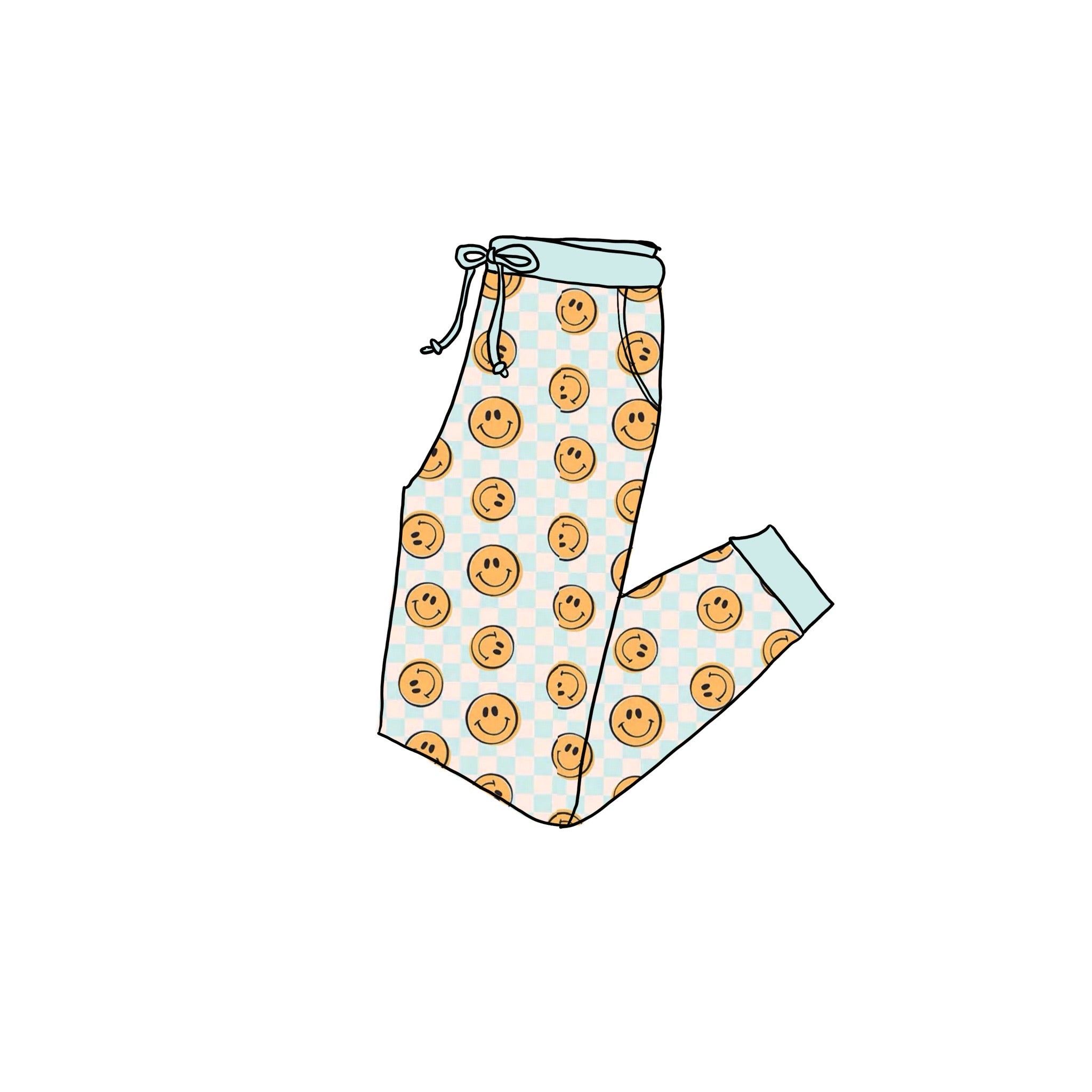 Smiley Adult bamboo joggers