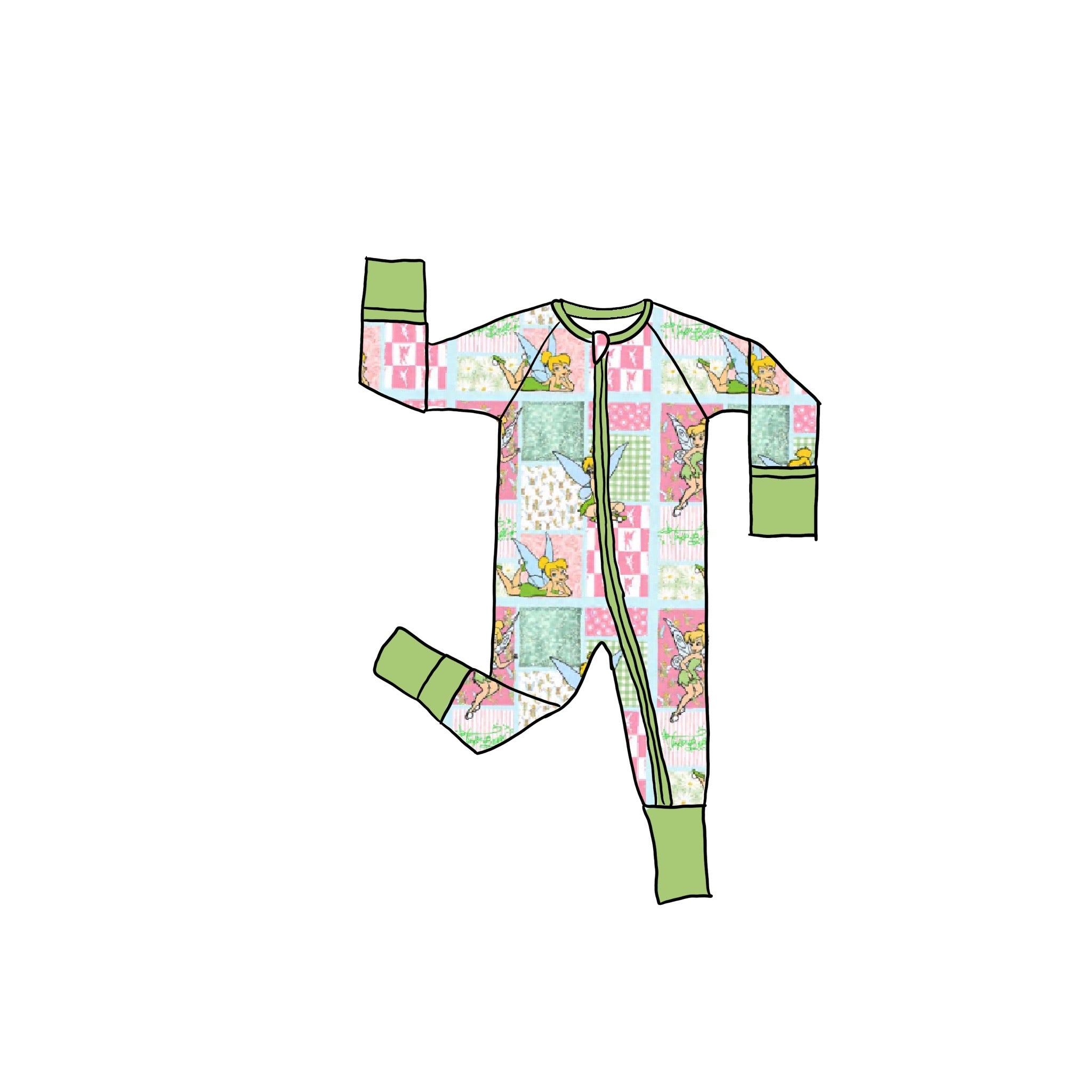 Pixie Dust Bamboo Zippie Romper