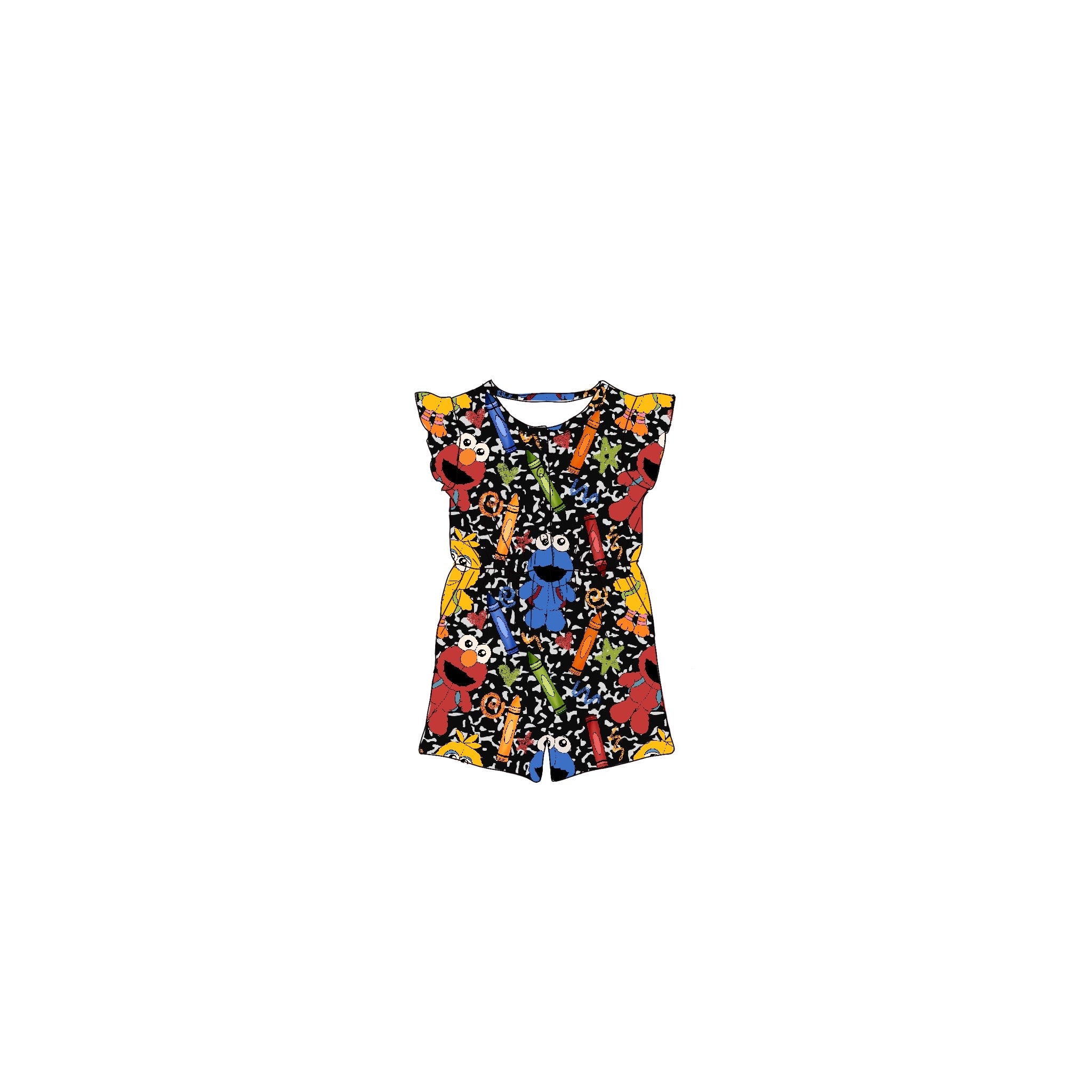 E is for Elmo Bamboo Romper