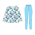 Winter Mickey  peplum with leggings