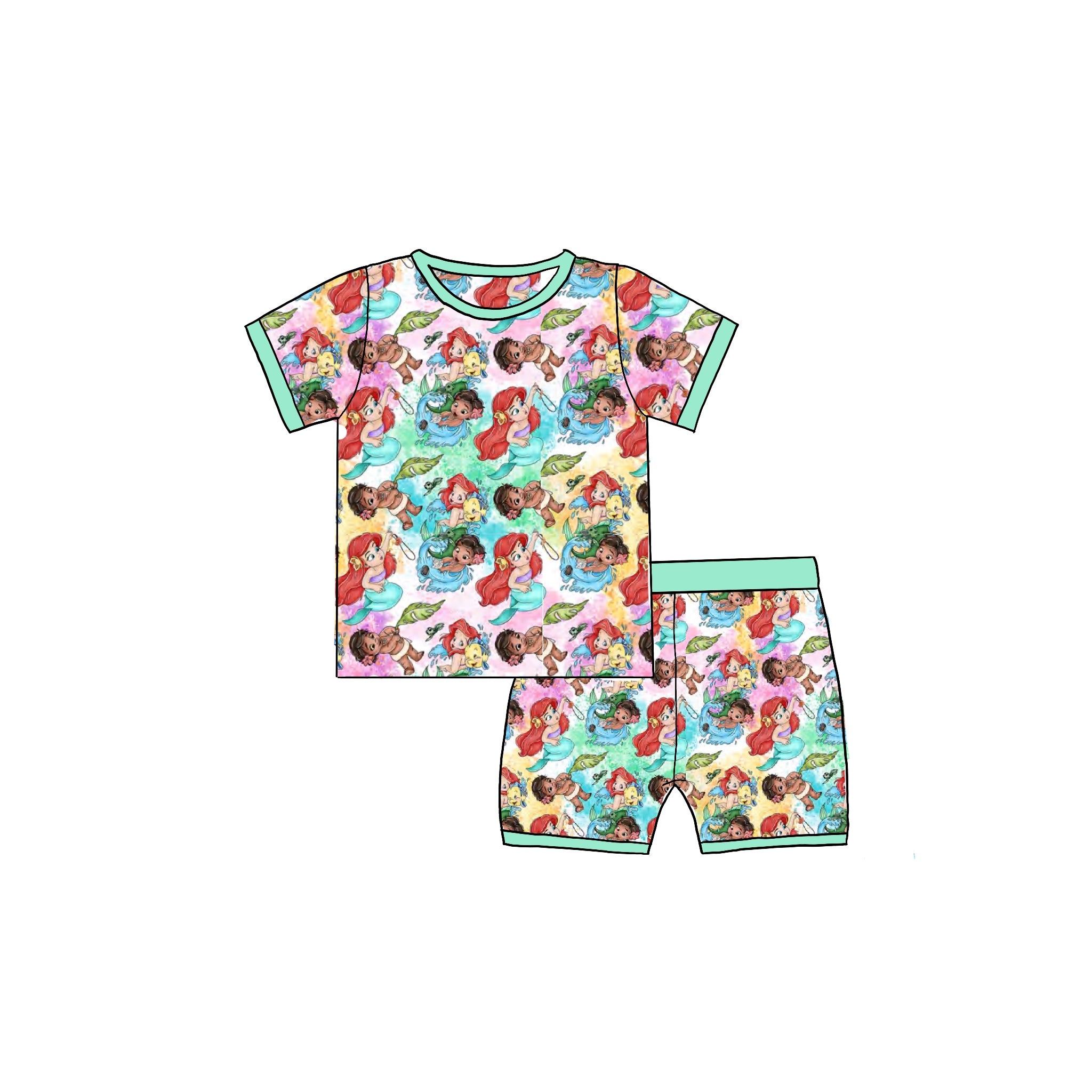 Ocean Babies Bamboo Sleep Short Set