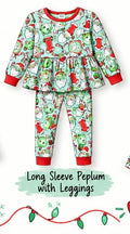 Groovy Santa Peplum with leggings
