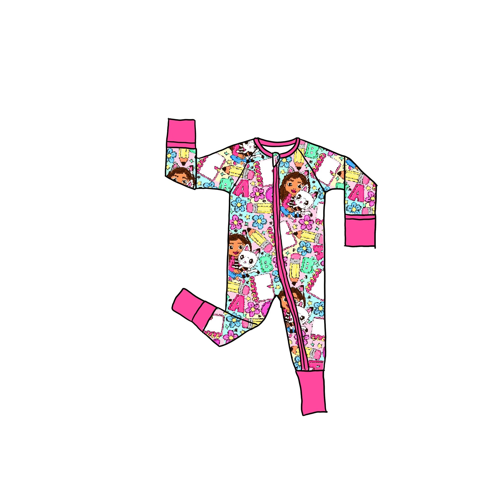 Pandy Learning  Bamboo Zippie Romper