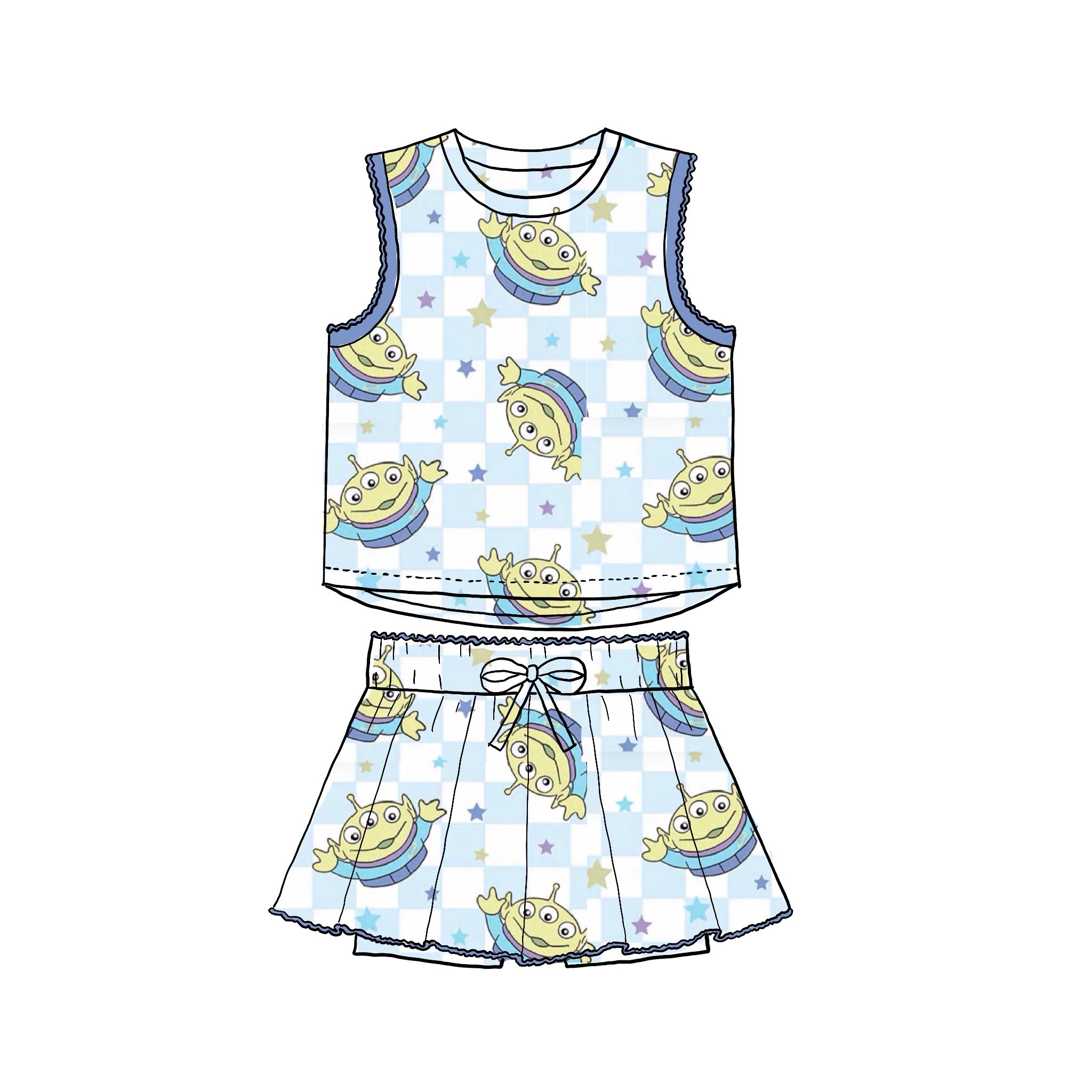 Mystic Portal Squiggle Trim Athletic Set