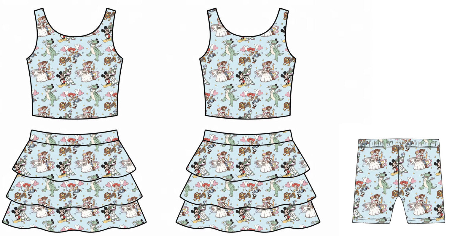 Magical Friends Athletic Skirt Set