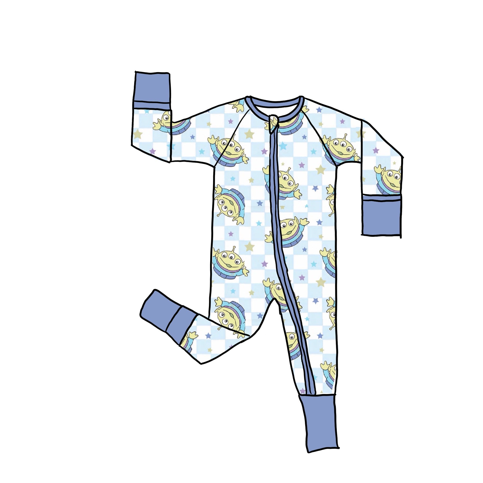 Mystic Portal Bamboo Zippie Romper