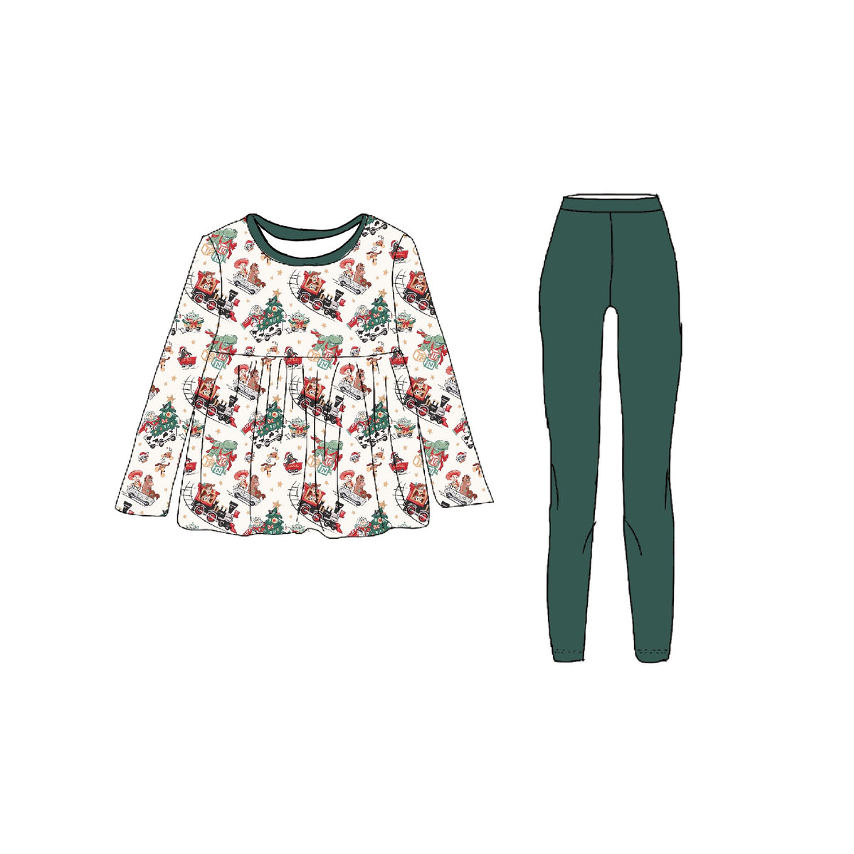 Toy Story Wonderland peplum with leggings