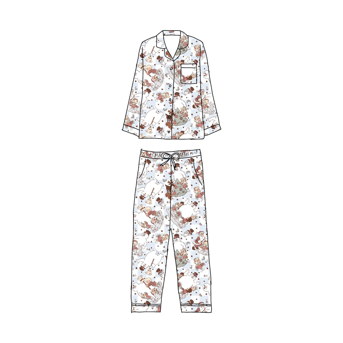 Made of Snow 2-piece button down set