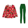 Holiday Magic peplum with leggings