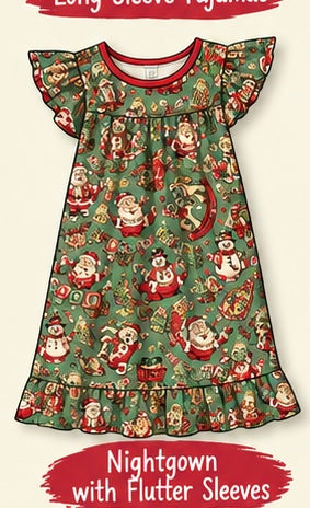 The North Pole Flutter Sleeve Nightgown