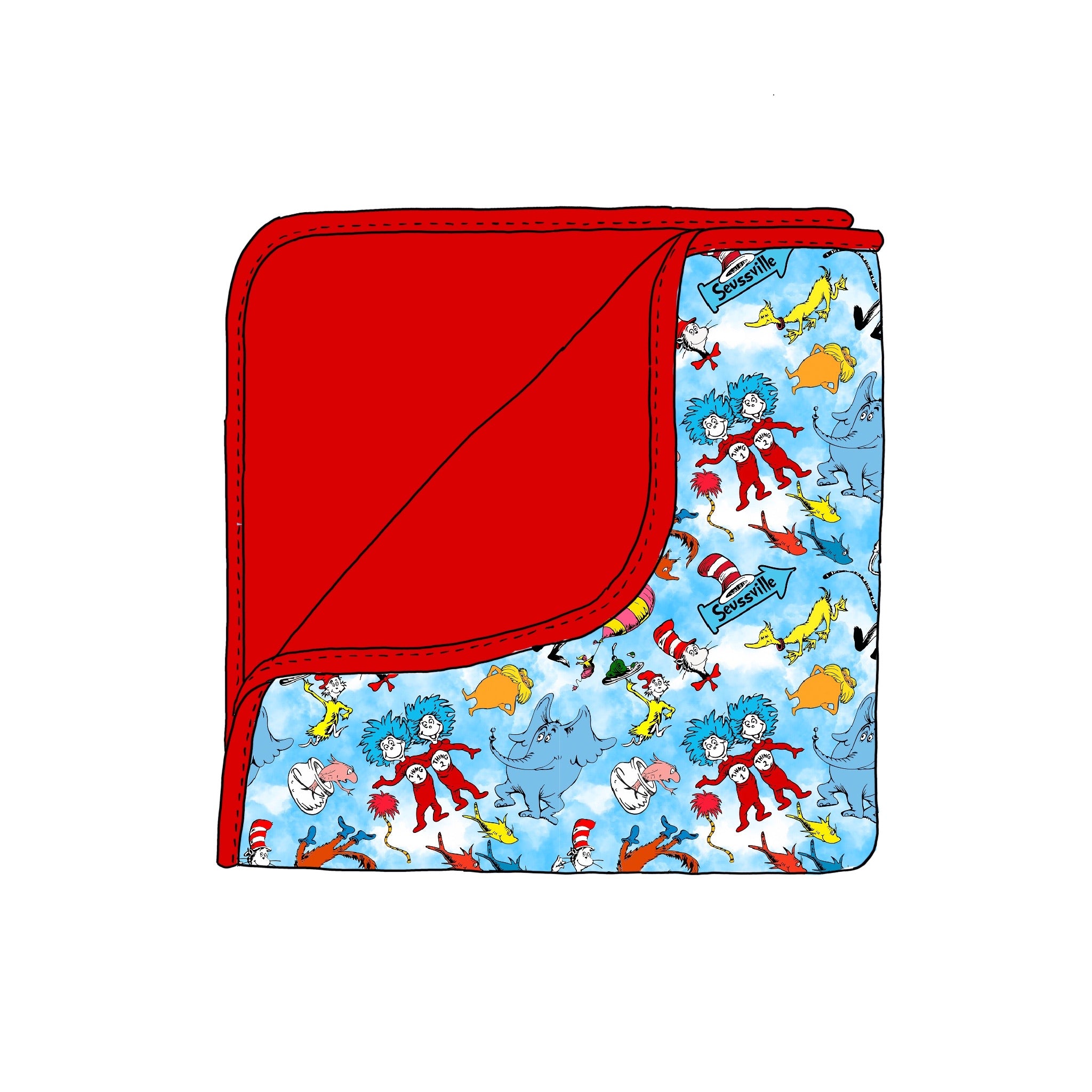 Seuss Landing Blanket