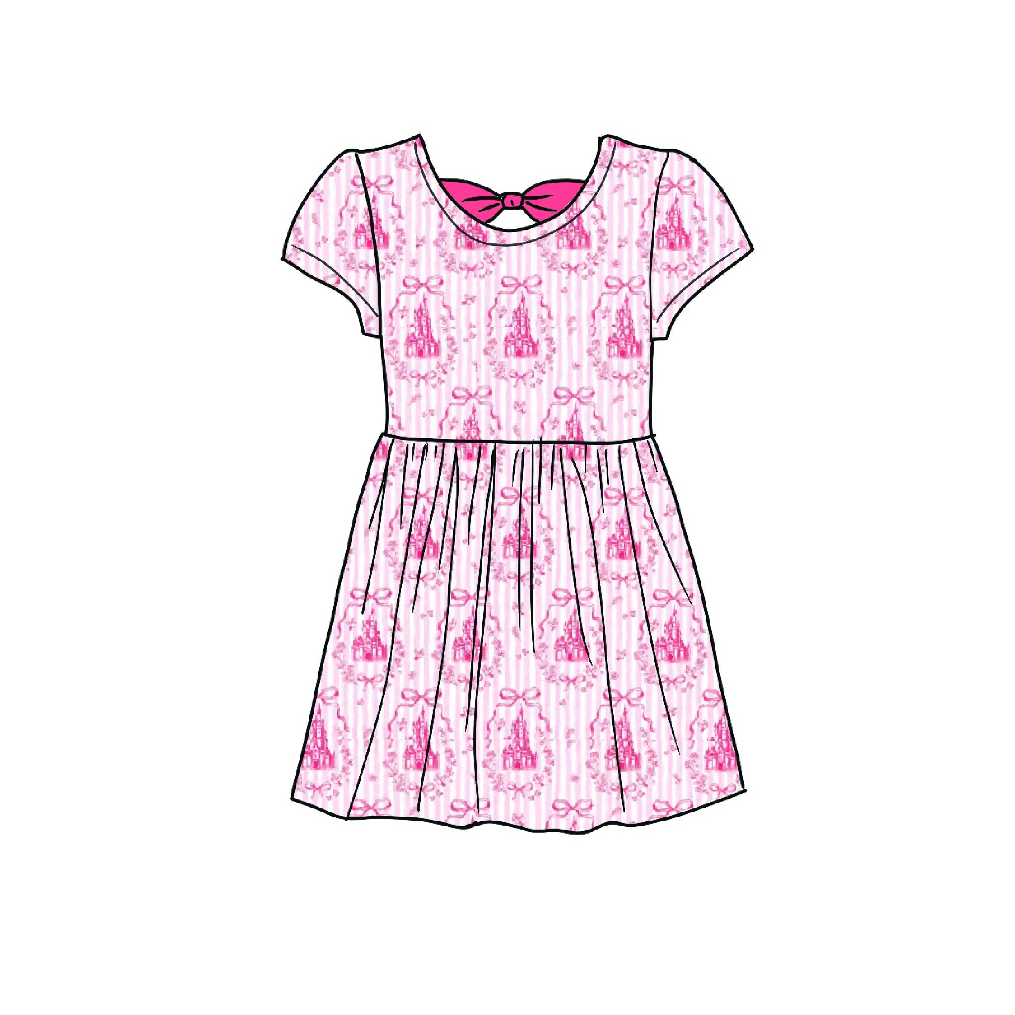 Pretty in Pink Bamboo Dress with Bow