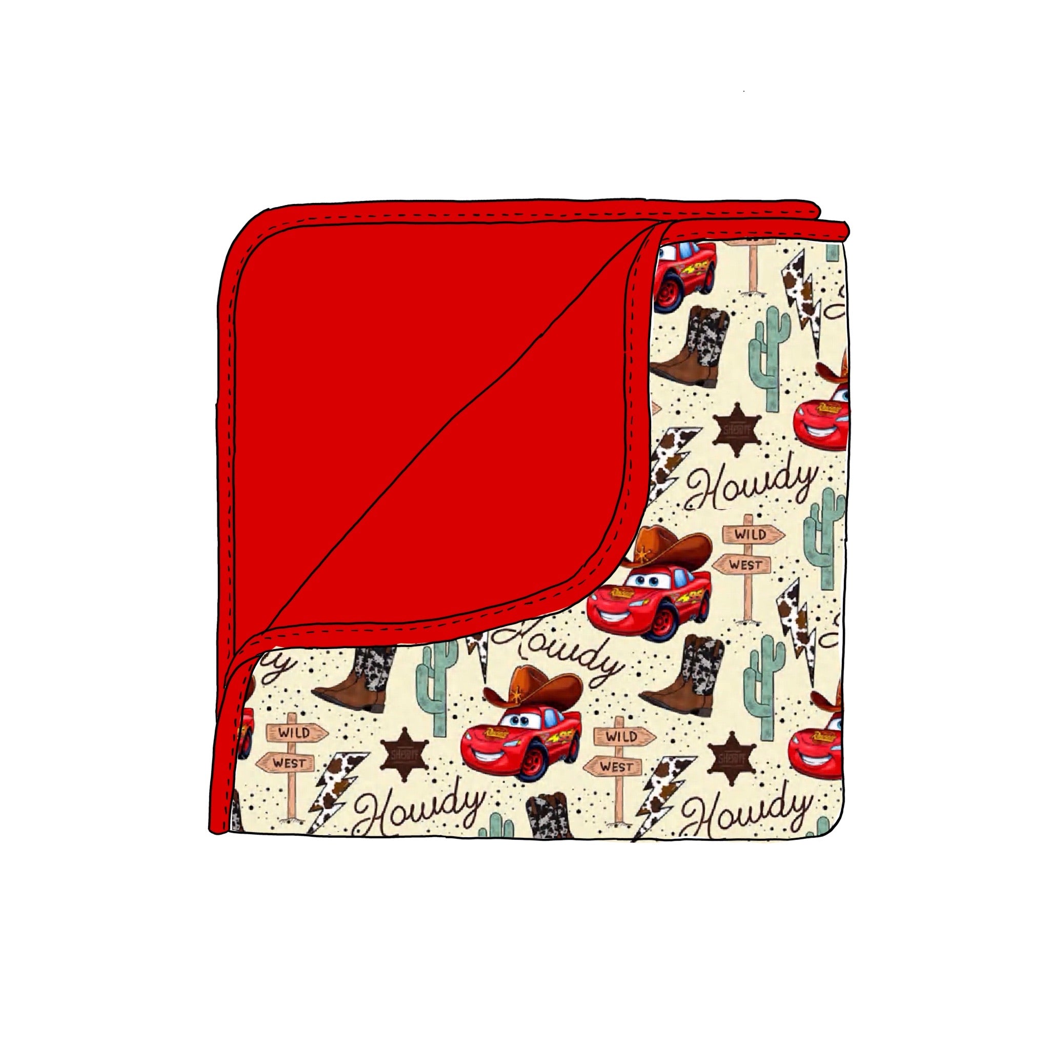 Sheriff McQueen blanket
