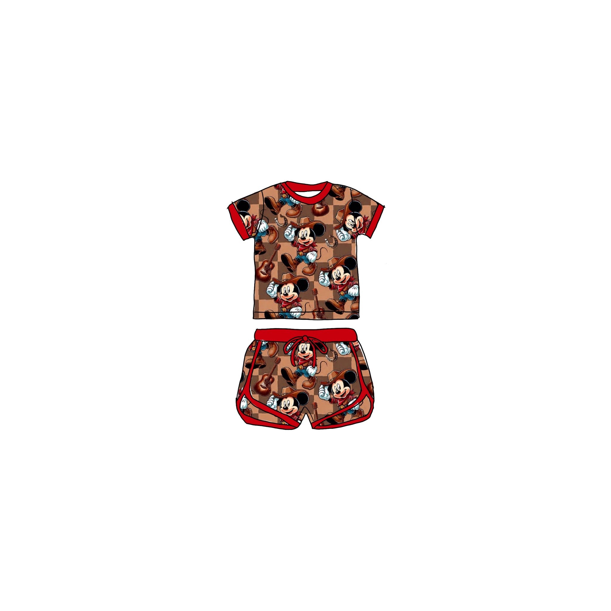 Country Clubhouse Bamboo Drawstring Short Set