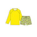 Scream Can Boys Swim Trunks and Rash Guard