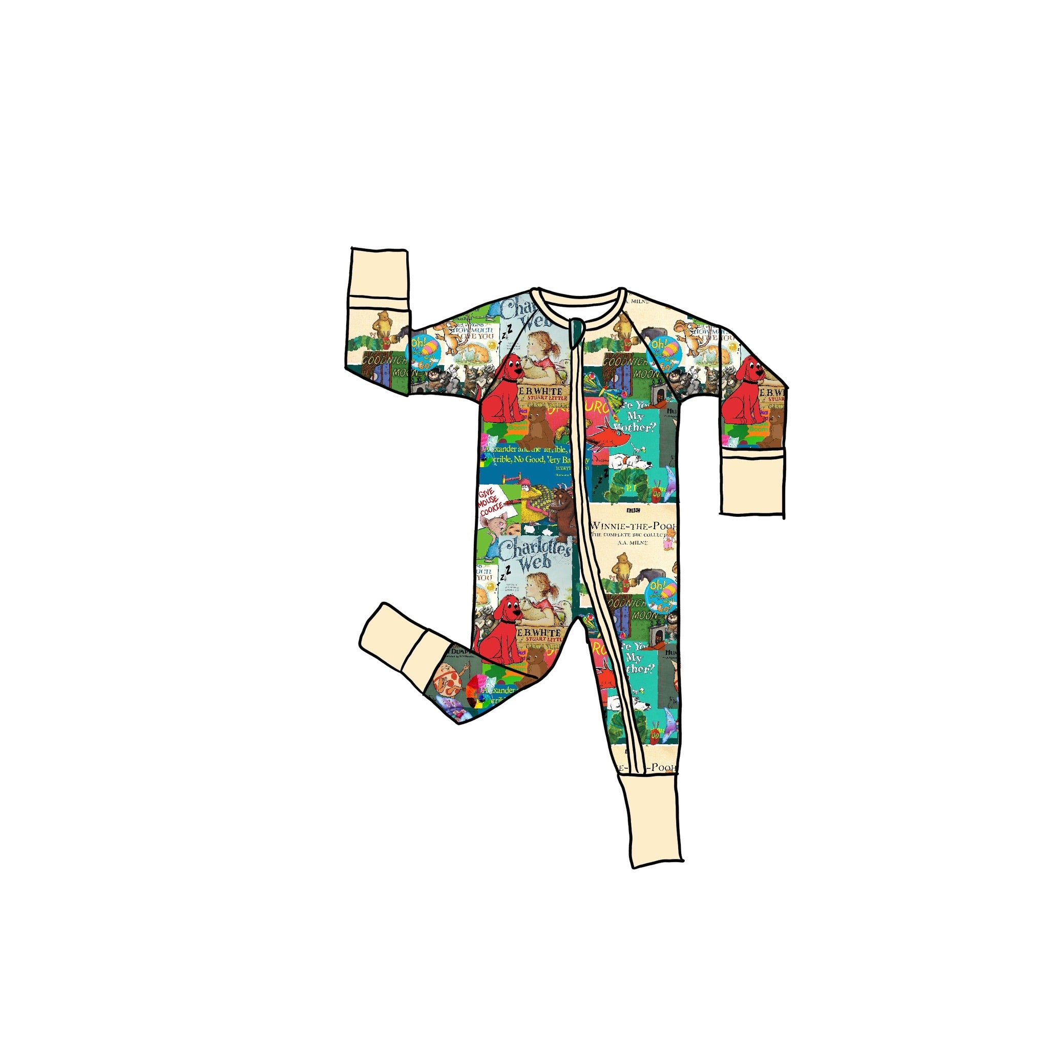 Childhood Fables Bamboo Zippie Romper