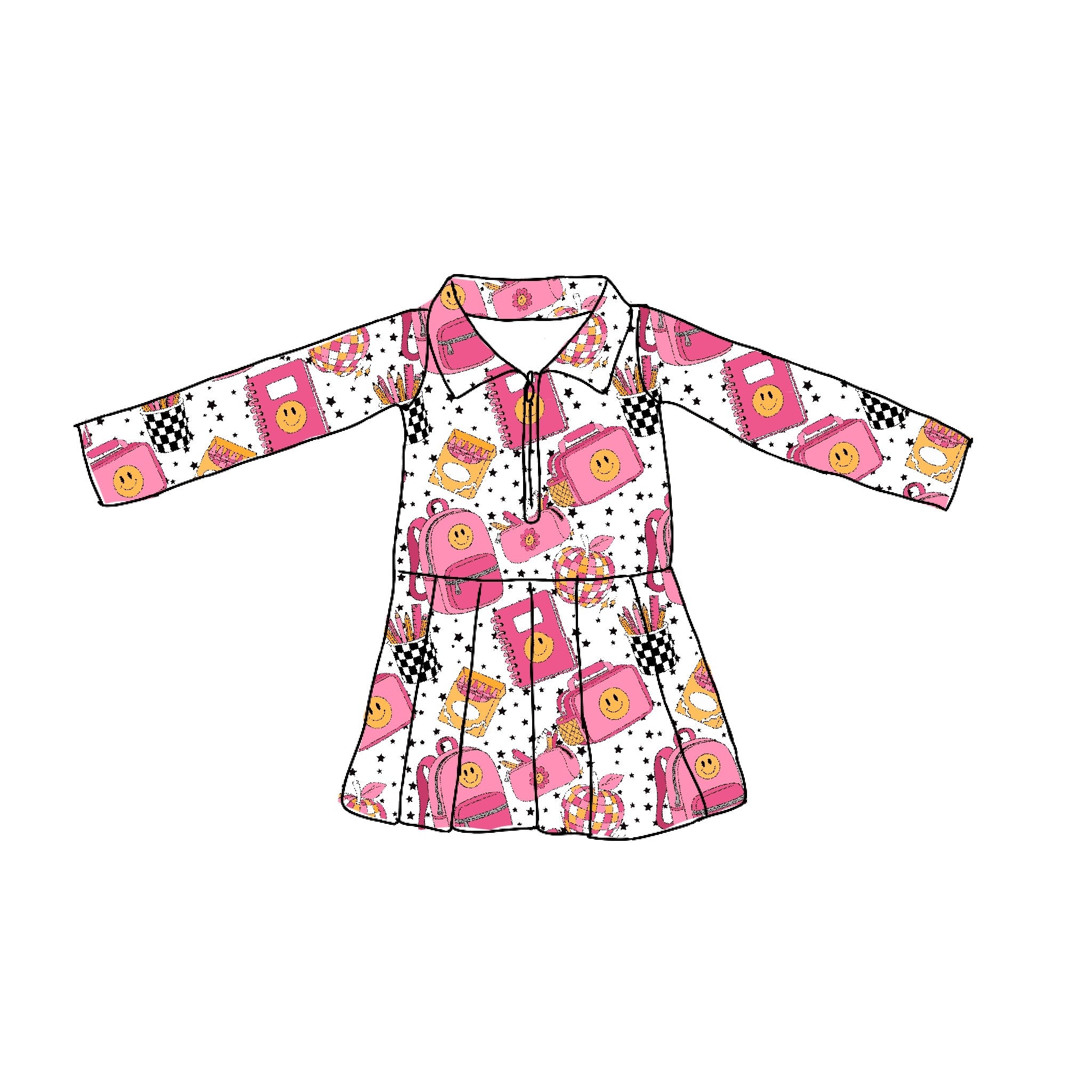 Groovy Learning Long Sleeve Athletic Dress