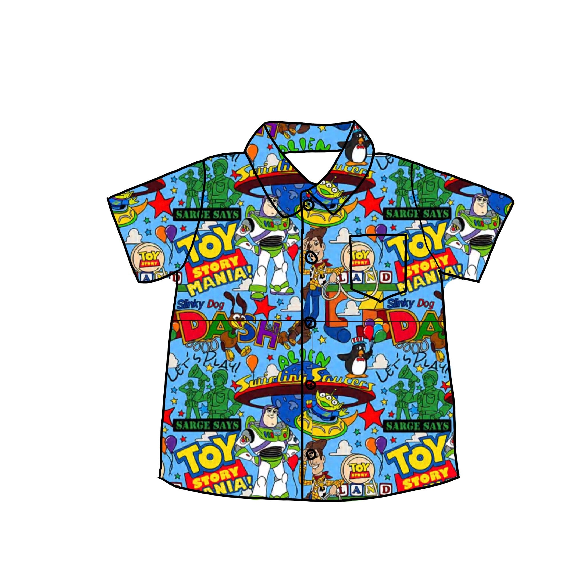 Toy Land Button Down