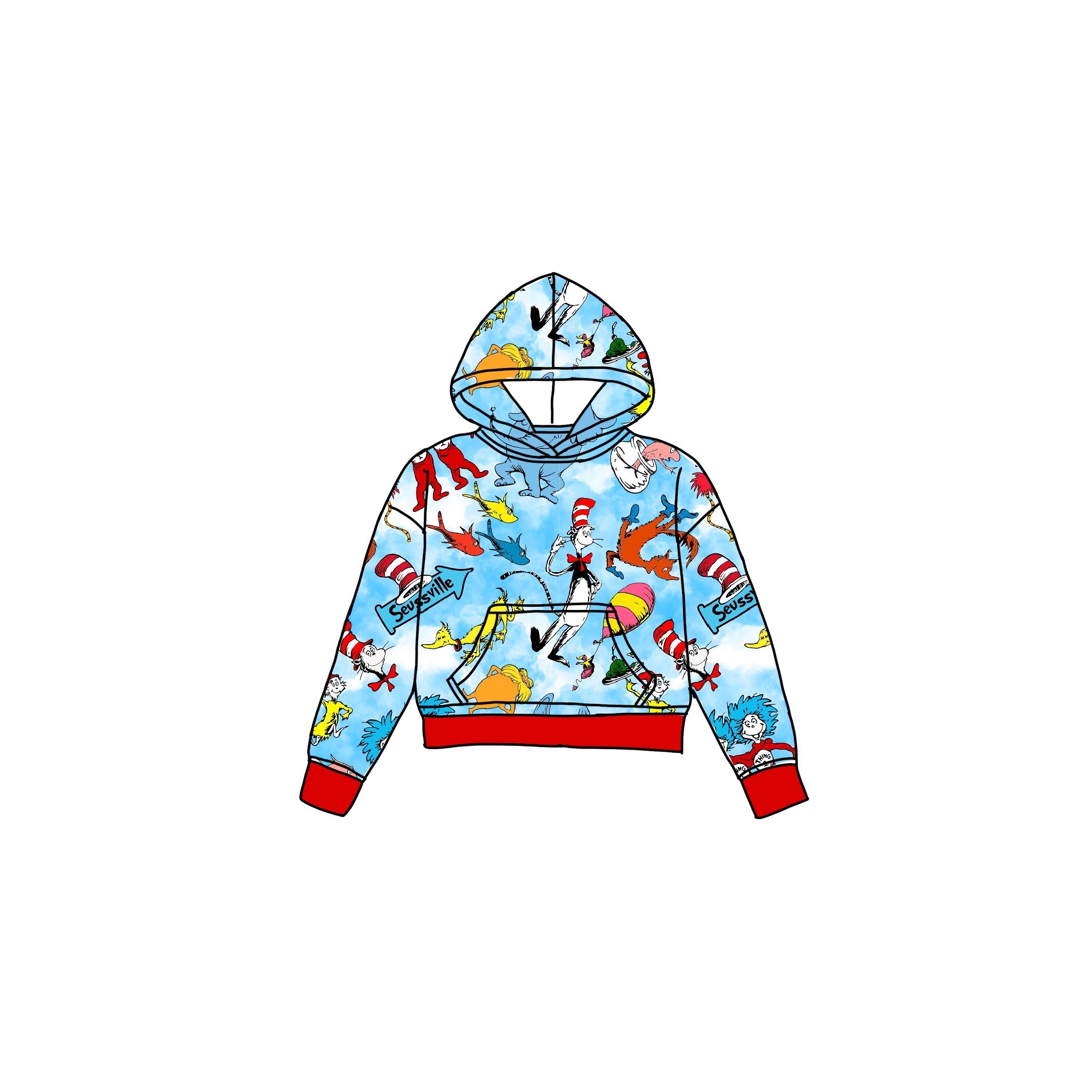 Seuss Landing Unisex Hoodie