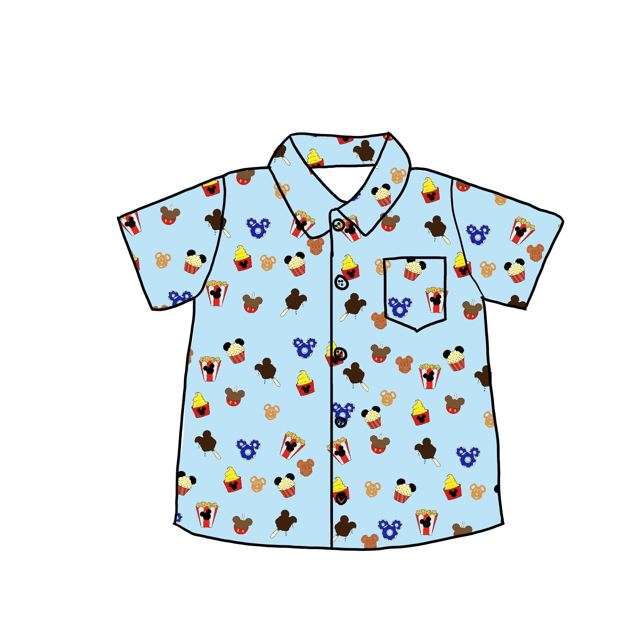 Snackin Button Down