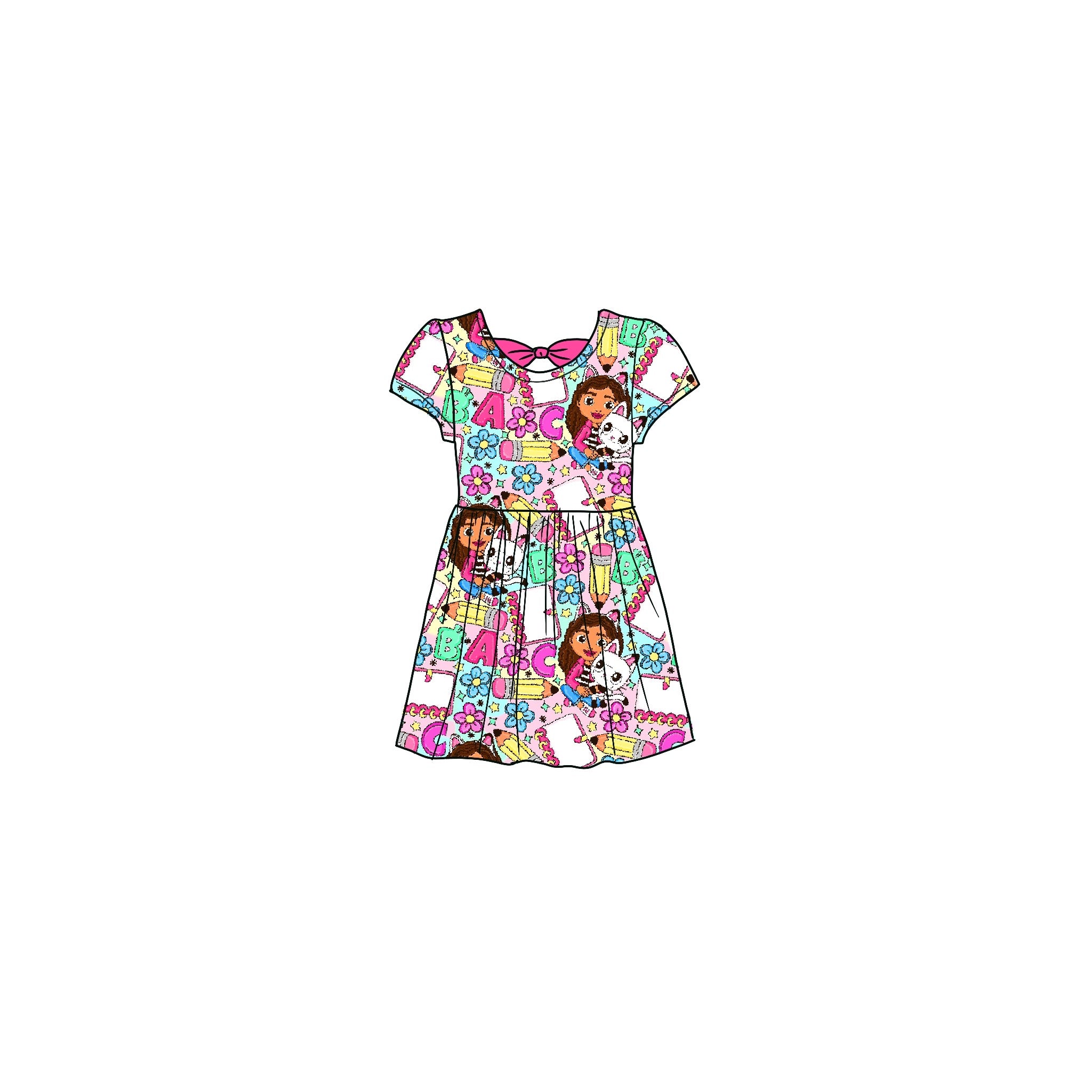 Pandy Learning Bamboo Dress with Bow