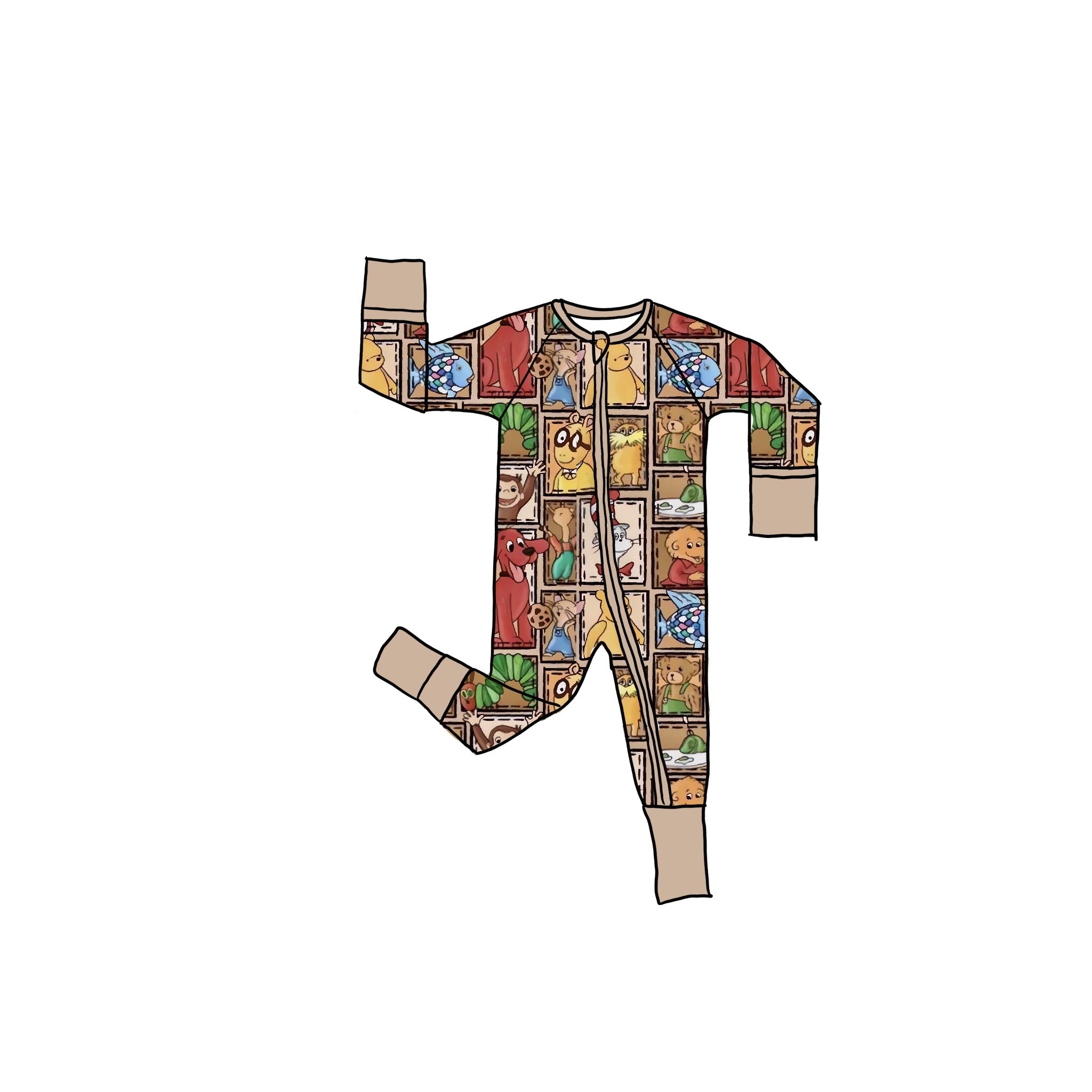 The Classics  Bamboo Zippie Romper