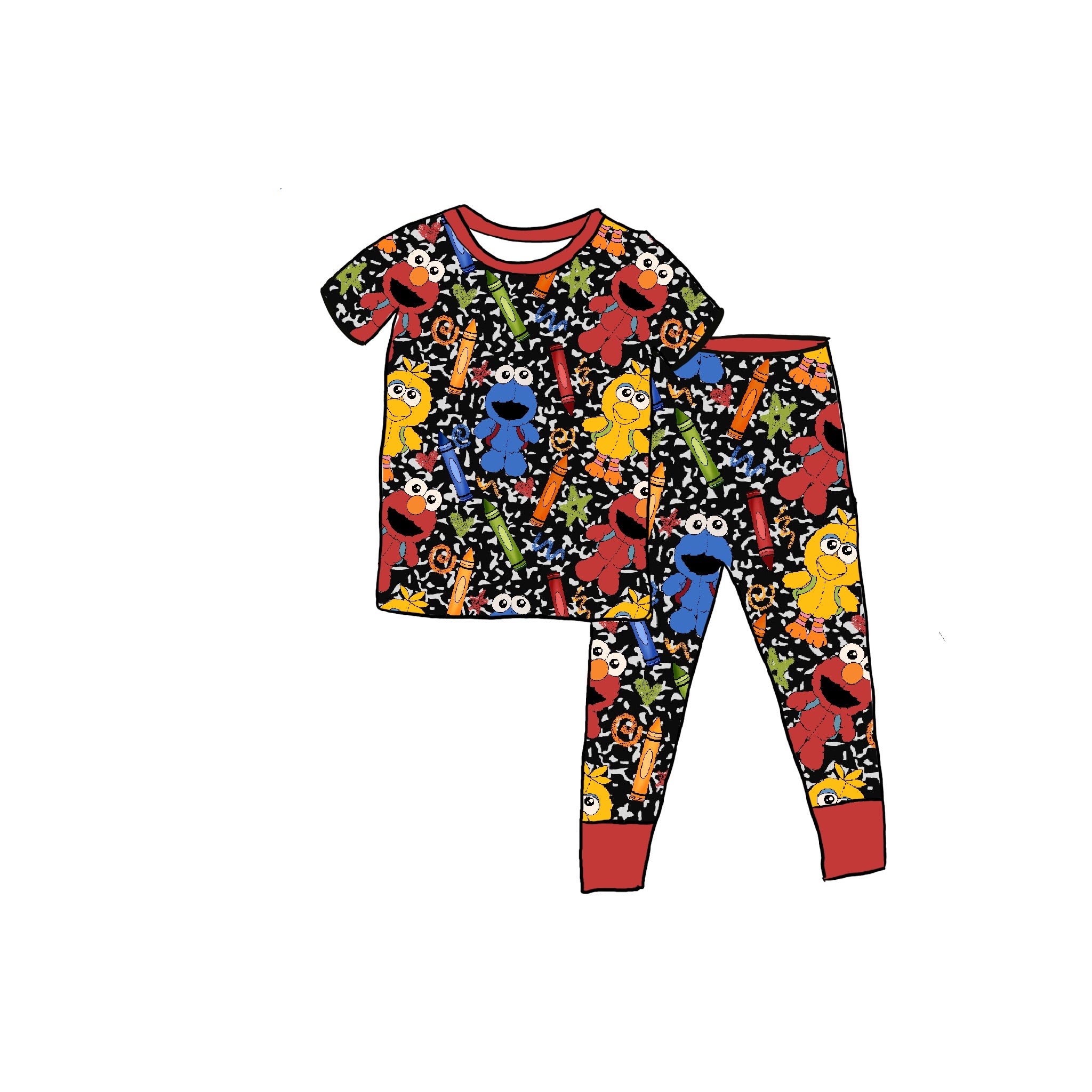 E is for Elmo 2-piece set