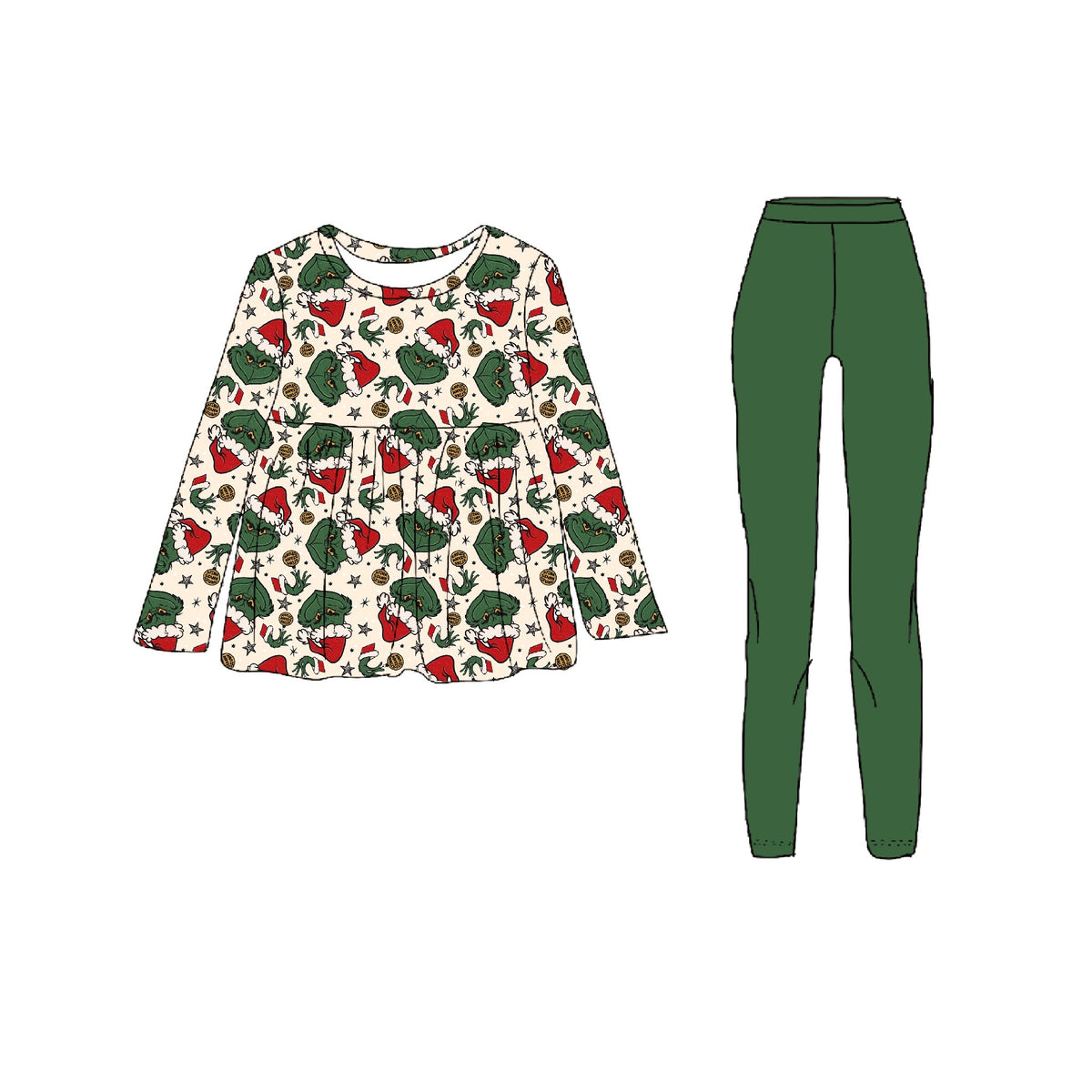 Stink Stank Stunk Peplum with leggings