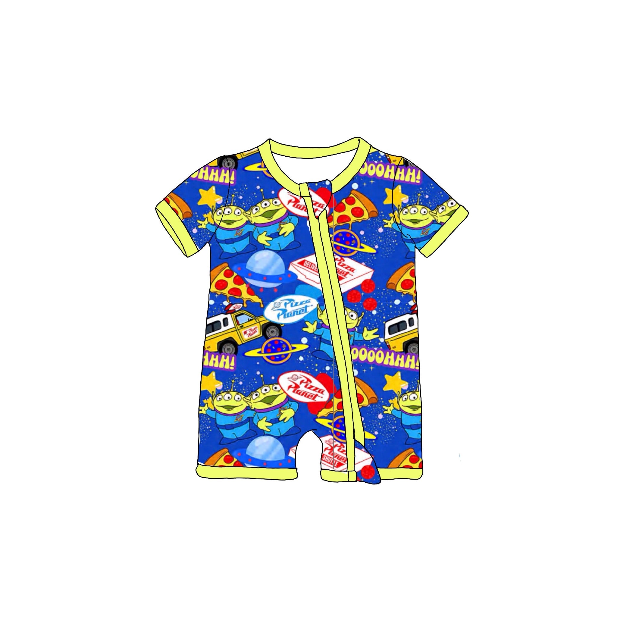 Pizza Planet Shortie Romper