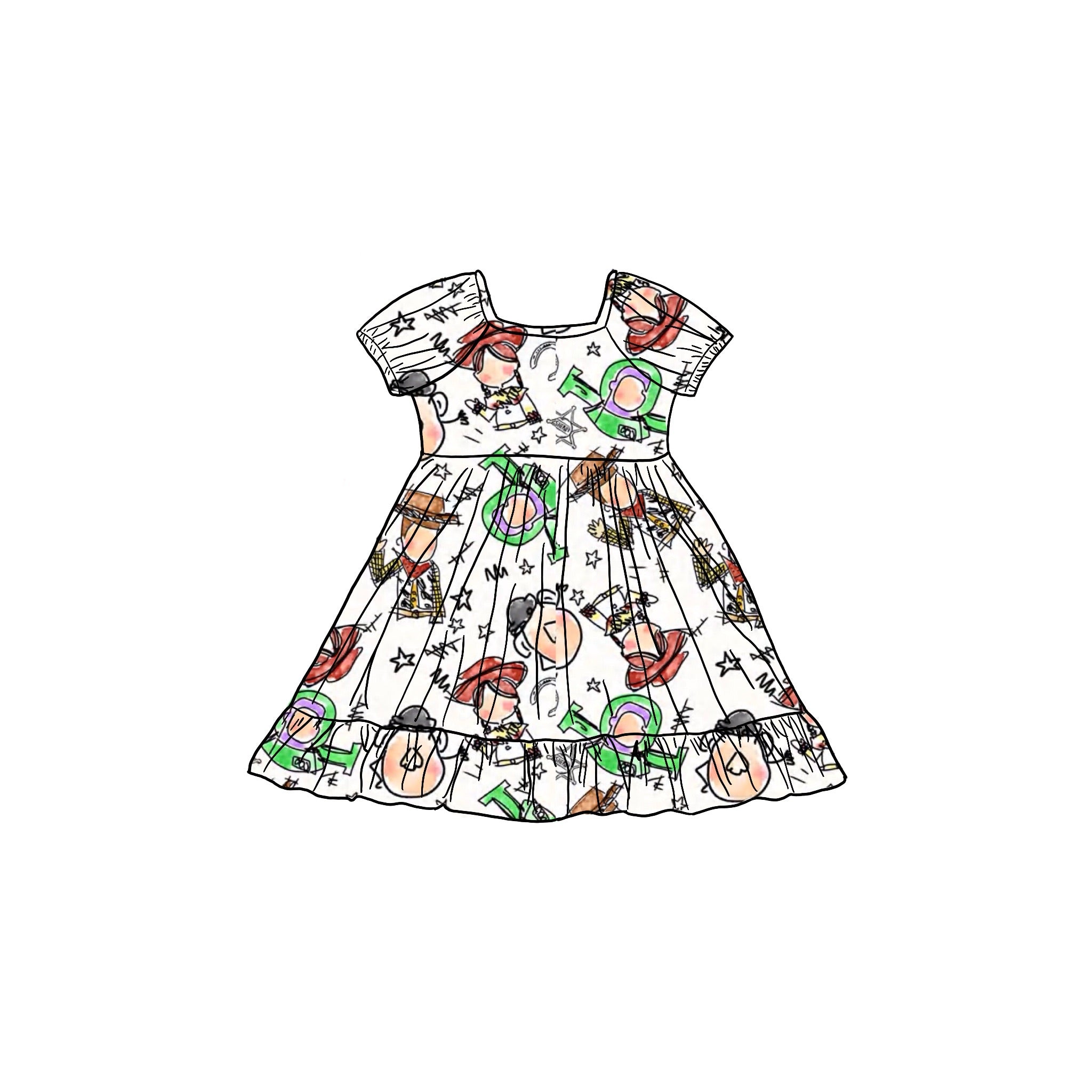 Sketch Bamboo Dress