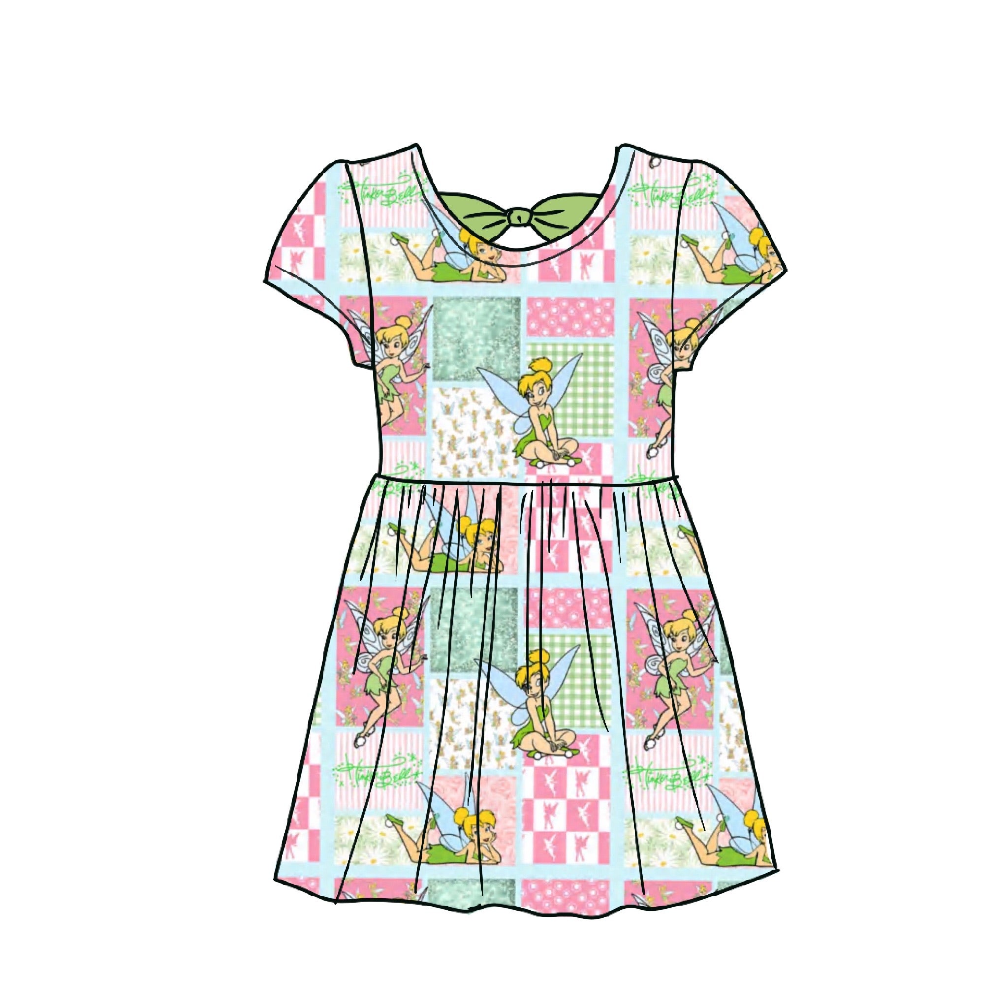 Pixie Dust Bamboo Dress with Bow