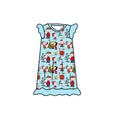 CB Christmas Tree Flutter Sleeve Nightgown
