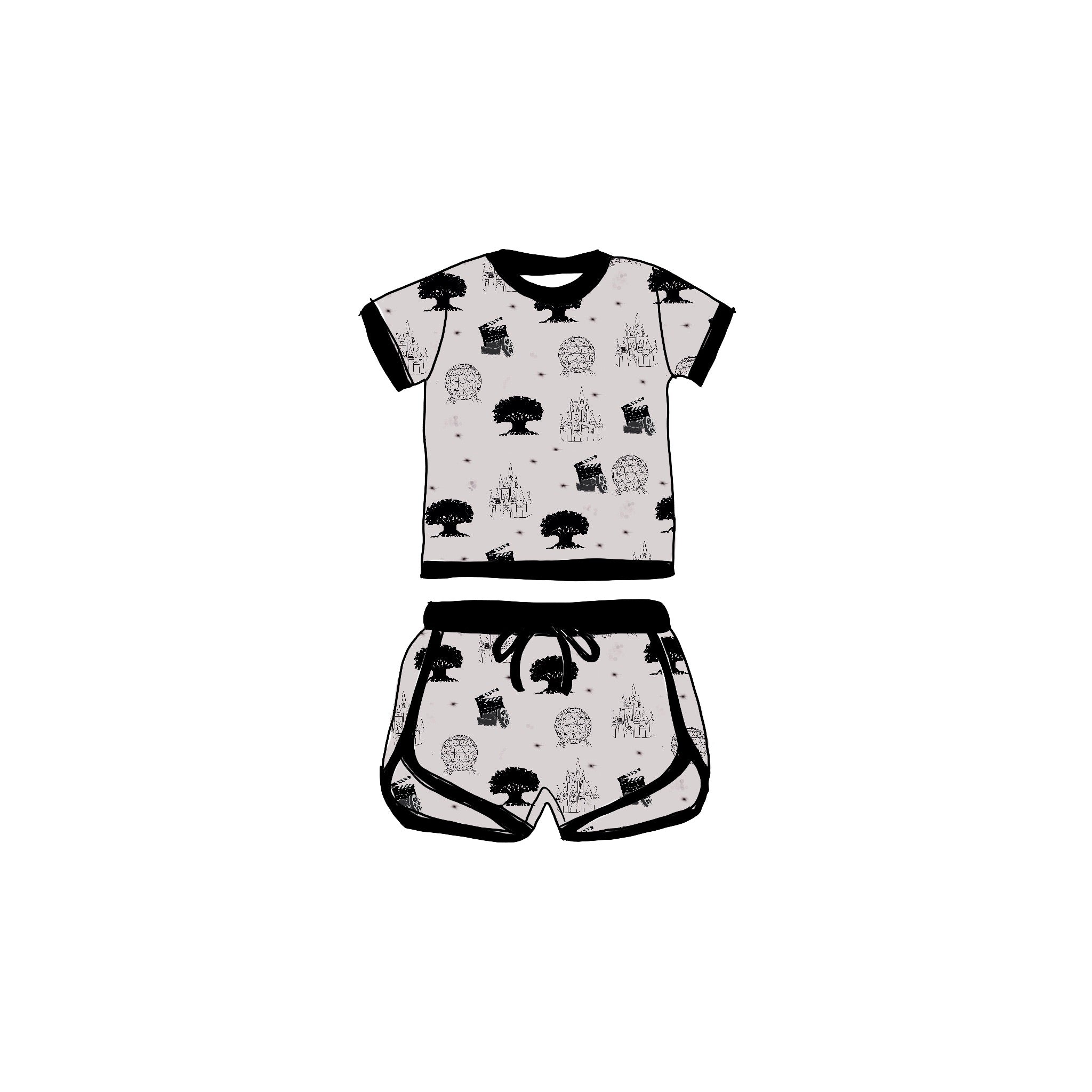 Park Hoppin Bamboo Drawstring Short Set