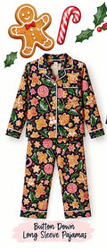 Gingerbread Bakery 2-piece button down set