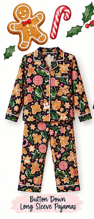 Gingerbread Bakery 2-piece button down set